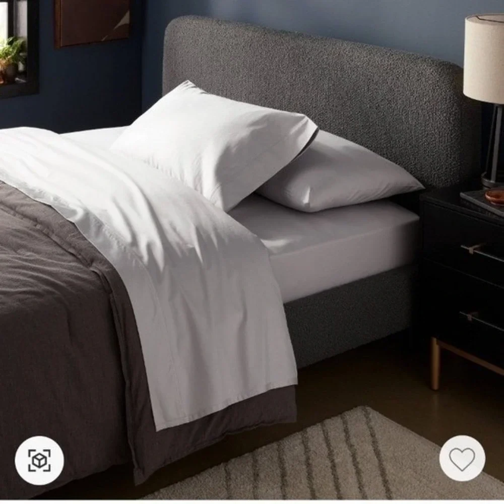 New Threshold Hotel Collection Sheets Set 4pc 800 Count Baratta Light Gray Queen